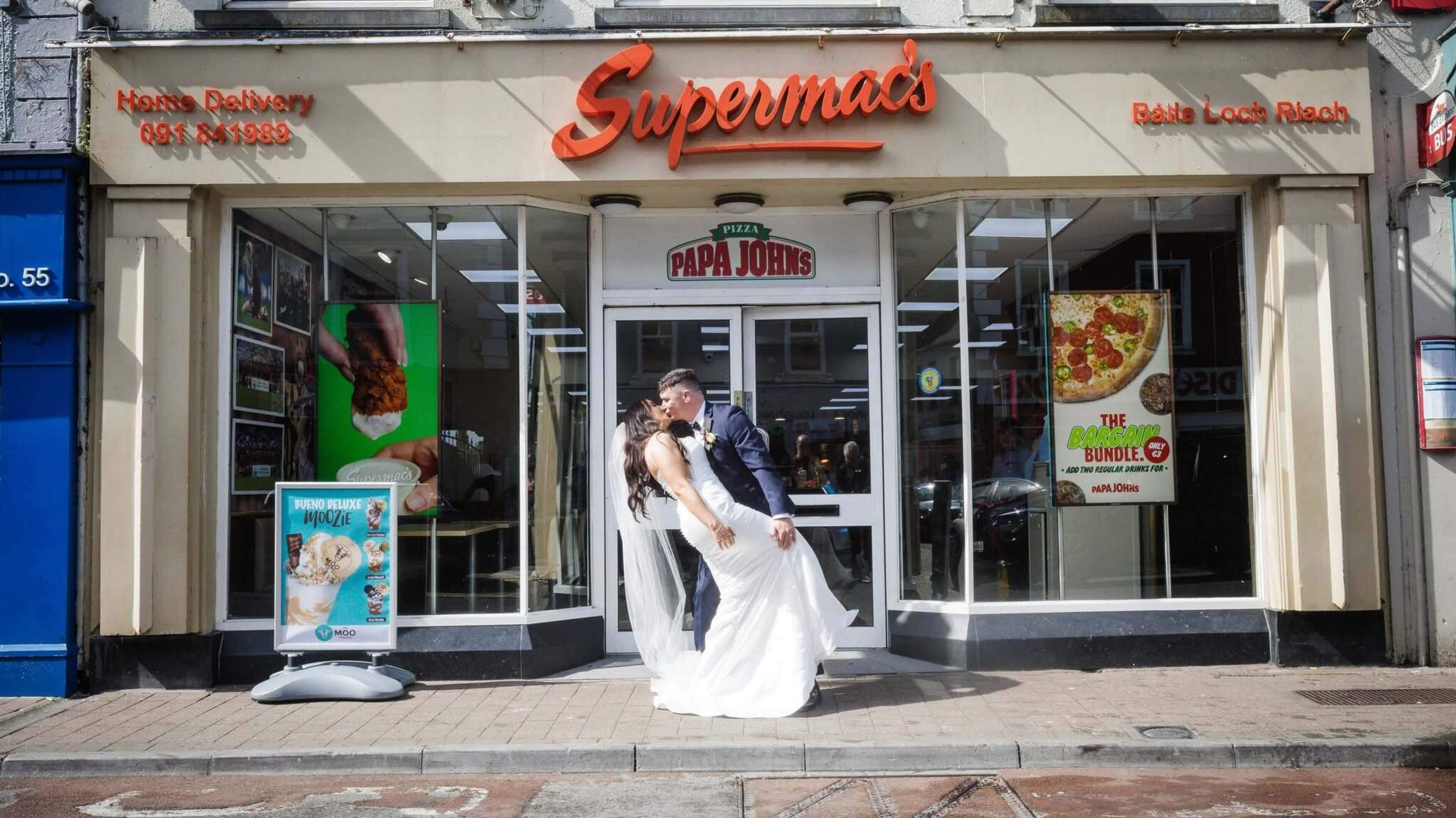 ‘Every good love story starts in Supermac’s’ - Galway couple goes viral after reliving first meeting on wedding day